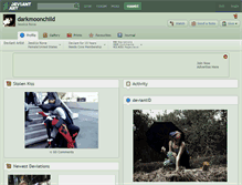 Tablet Screenshot of darkmoonchild.deviantart.com
