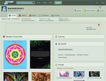 Tablet Screenshot of leaves4clovers.deviantart.com