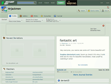 Tablet Screenshot of mrjackmen.deviantart.com