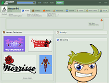 Tablet Screenshot of mercer94.deviantart.com