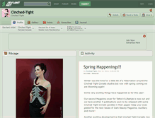 Tablet Screenshot of cinched-tight.deviantart.com