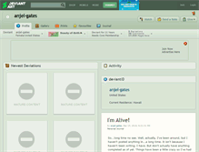 Tablet Screenshot of anjel-gates.deviantart.com