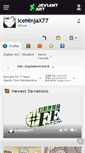 Mobile Screenshot of iceninjax77.deviantart.com