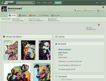 Tablet Screenshot of deanrussoart.deviantart.com