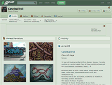 Tablet Screenshot of cannibaltroll.deviantart.com