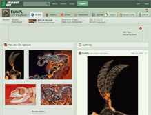 Tablet Screenshot of elkapl.deviantart.com