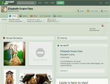 Tablet Screenshot of elizabeth-swann-fans.deviantart.com