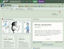 Tablet Screenshot of kg-terara.deviantart.com