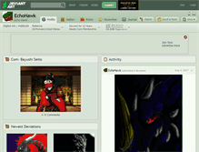 Tablet Screenshot of echohawk.deviantart.com