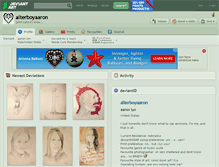 Tablet Screenshot of alterboyaaron.deviantart.com