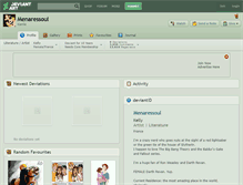 Tablet Screenshot of menaressoul.deviantart.com