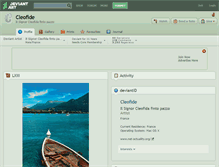 Tablet Screenshot of cleofide.deviantart.com