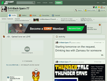 Tablet Screenshot of evil-black-sparx-77.deviantart.com