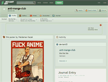 Tablet Screenshot of anti-manga-club.deviantart.com