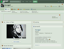 Tablet Screenshot of kowagari.deviantart.com
