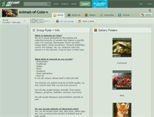 Tablet Screenshot of animals-of-color.deviantart.com