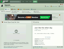 Tablet Screenshot of fajararts.deviantart.com