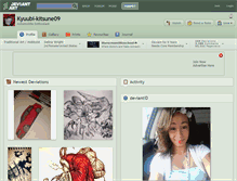 Tablet Screenshot of kyuubi-kitsune09.deviantart.com