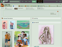 Tablet Screenshot of eda1102.deviantart.com