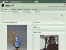 Tablet Screenshot of earthen-wolf.deviantart.com