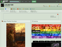 Tablet Screenshot of lincard1000.deviantart.com