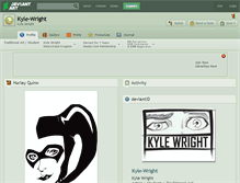 Tablet Screenshot of kyle-wright.deviantart.com