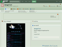 Tablet Screenshot of mangraf-art.deviantart.com