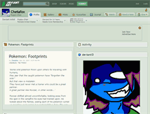 Tablet Screenshot of chetafox.deviantart.com
