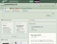 Tablet Screenshot of londonmcmexpo-club.deviantart.com