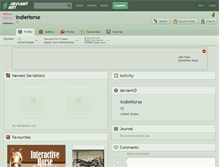 Tablet Screenshot of indiehorse.deviantart.com