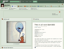 Tablet Screenshot of gnomen.deviantart.com