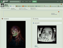 Tablet Screenshot of diine.deviantart.com