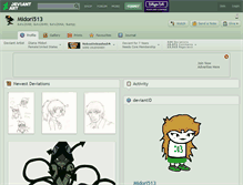 Tablet Screenshot of midori513.deviantart.com