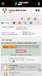 Mobile Screenshot of lucy-the-cow.deviantart.com