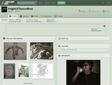 Tablet Screenshot of knightoftheicedrose.deviantart.com