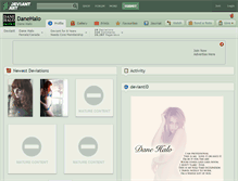 Tablet Screenshot of danehalo.deviantart.com
