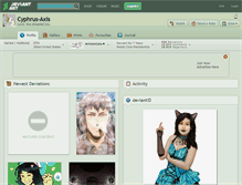 Tablet Screenshot of cyphrus-axis.deviantart.com