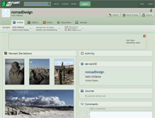 Tablet Screenshot of nomaddesign.deviantart.com