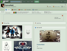 Tablet Screenshot of foreverreid.deviantart.com