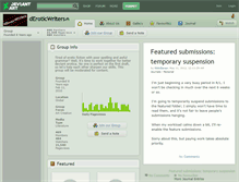 Tablet Screenshot of deroticwriters.deviantart.com