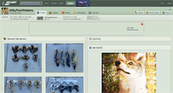 Desktop Screenshot of milkyfoxwhiskers.deviantart.com