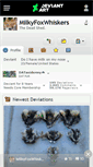 Mobile Screenshot of milkyfoxwhiskers.deviantart.com