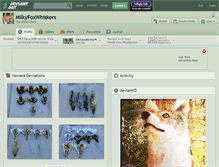 Tablet Screenshot of milkyfoxwhiskers.deviantart.com