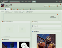 Tablet Screenshot of emperork3.deviantart.com