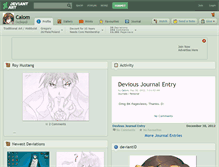 Tablet Screenshot of calom.deviantart.com