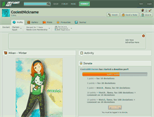 Tablet Screenshot of coolestnickname.deviantart.com