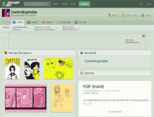 Tablet Screenshot of contreltophobia.deviantart.com