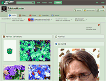 Tablet Screenshot of potatoehuman.deviantart.com