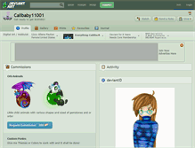 Tablet Screenshot of calibaby11001.deviantart.com