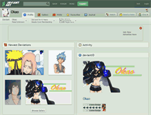 Tablet Screenshot of okao.deviantart.com